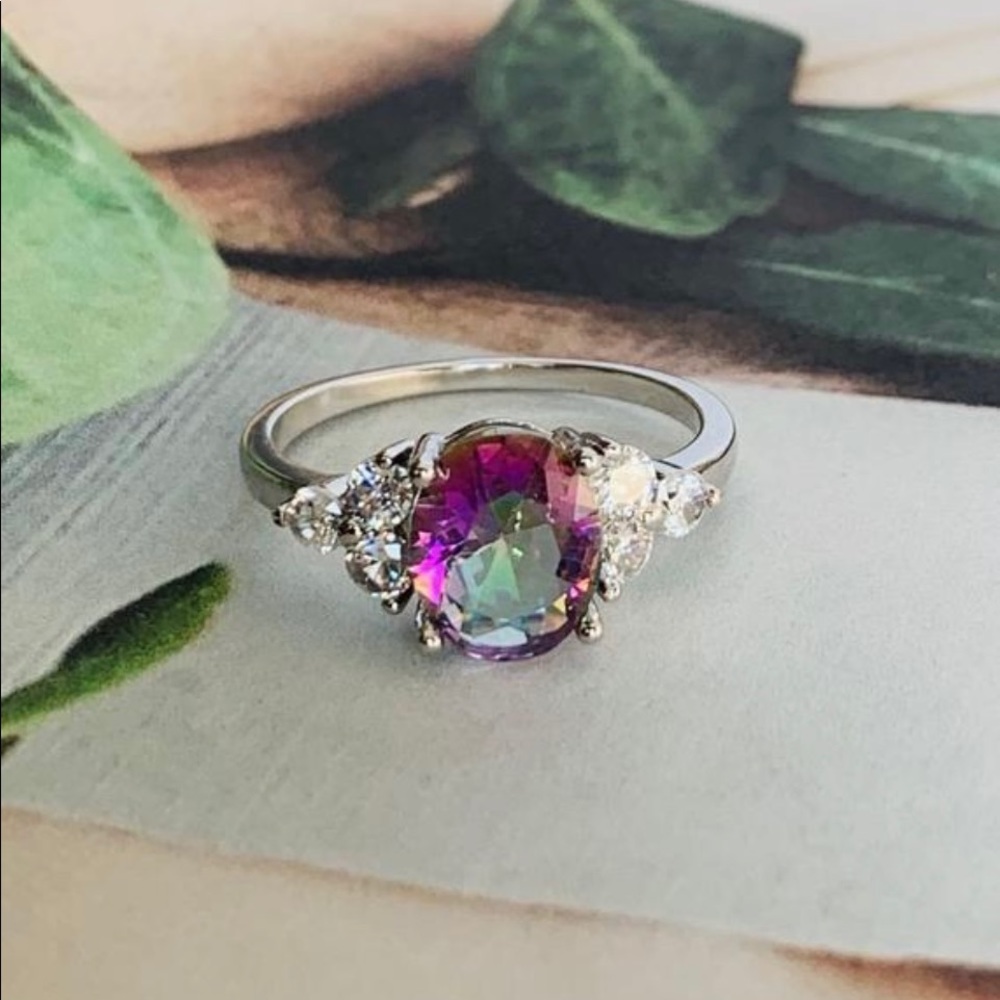 Simulated Alexandrite Ring